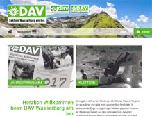 Tablet Screenshot of alpenverein-wasserburg.de